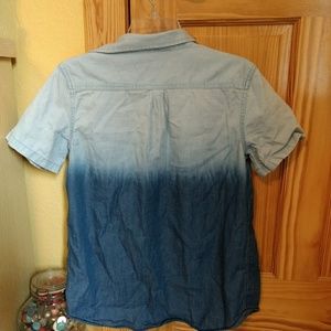 Boys Denim Ombre Button Down